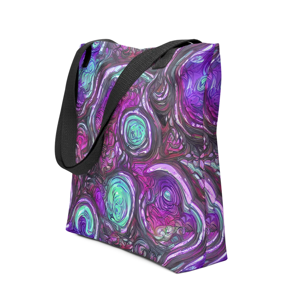 Neon Rosette on Tote Bag — Front
