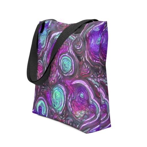 Neon Rosette on a Tote Bag
