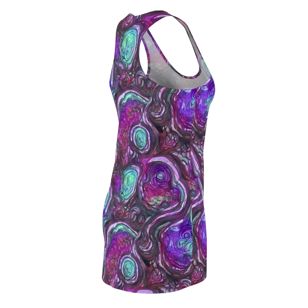 Neon Rosette on Racerback Dress — Back Side