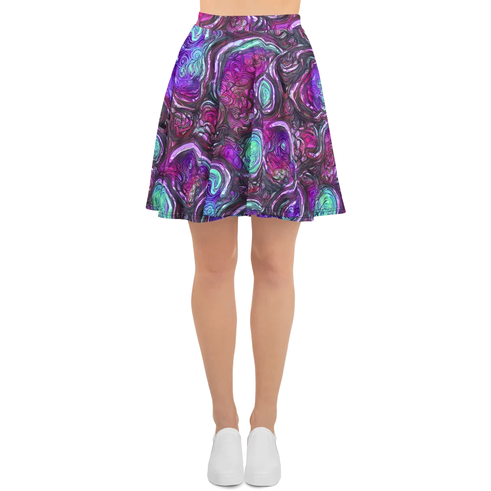 Neon Rosette on Skater Skirt — Front