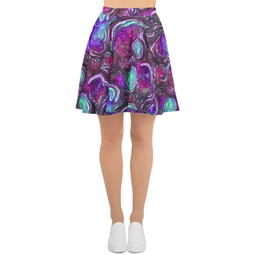 Neon Rosette on a Skater Skirt