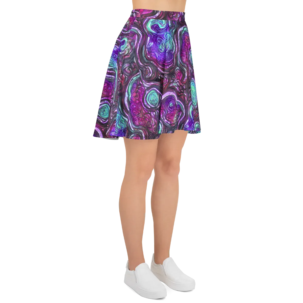 Neon Rosette on Skater Skirt — Right