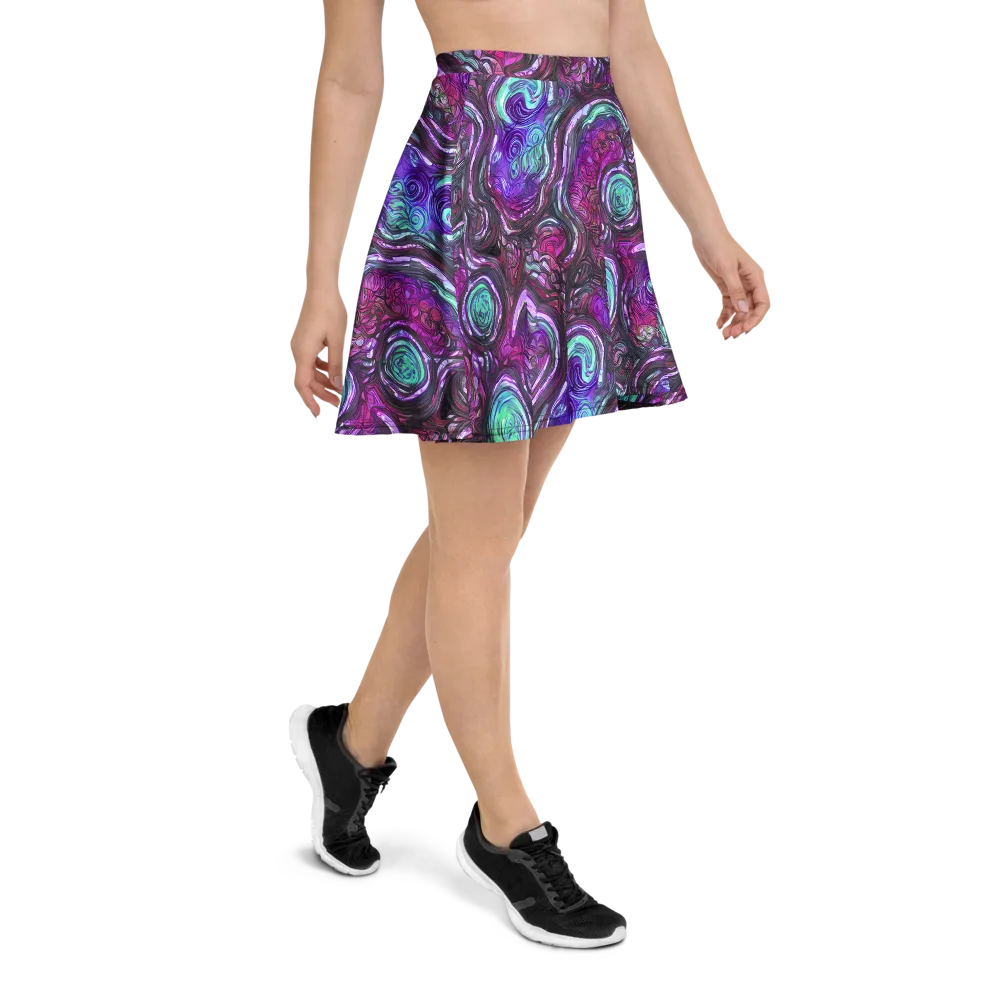 Neon Rosette on Skater Skirt — Right