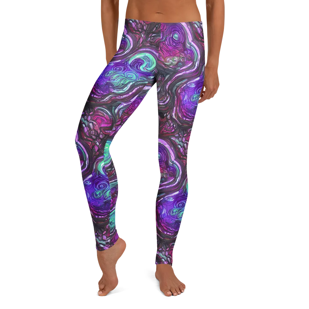 Neon Rosette on Leggings — Front