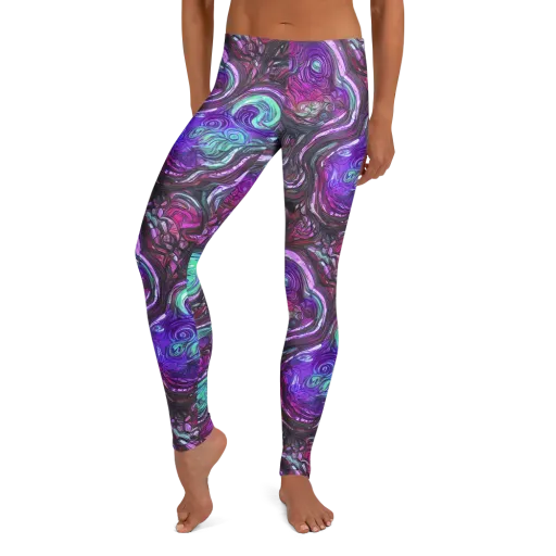 Neon Rosette on a Leggings