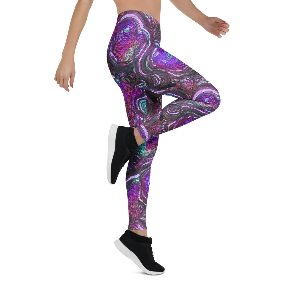 Neon Rosette on Leggings — Right