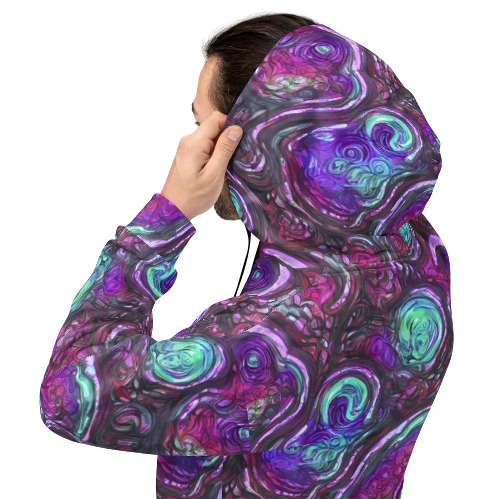 Neon Rosette on Hoodie — Back