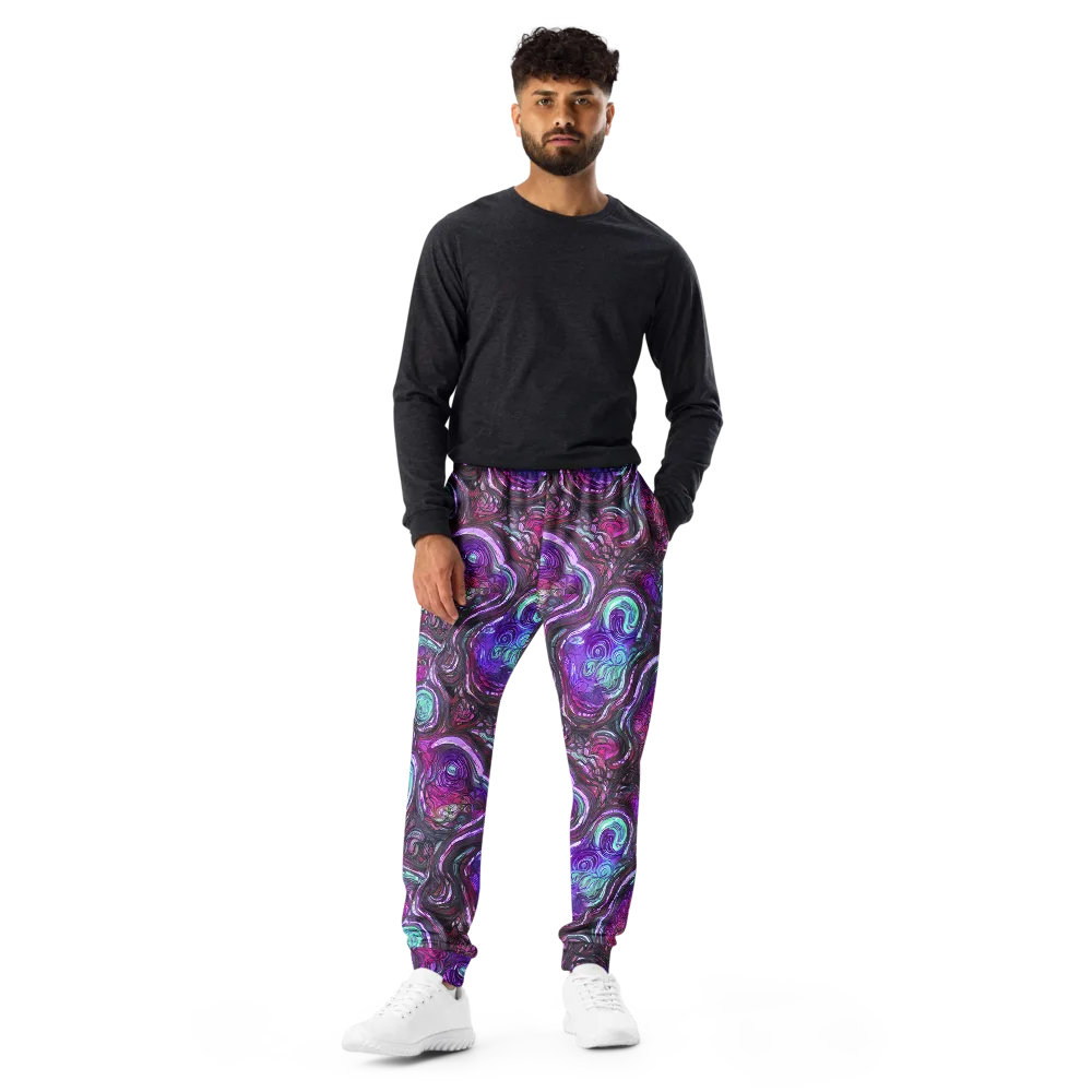 Neon Rosette on Men's Joggers — Front