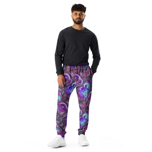 Neon Rosette on a Men's Joggers