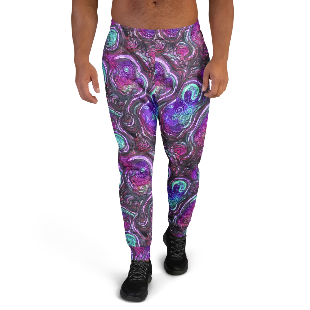 Neon Rosette on Men's Joggers — Front