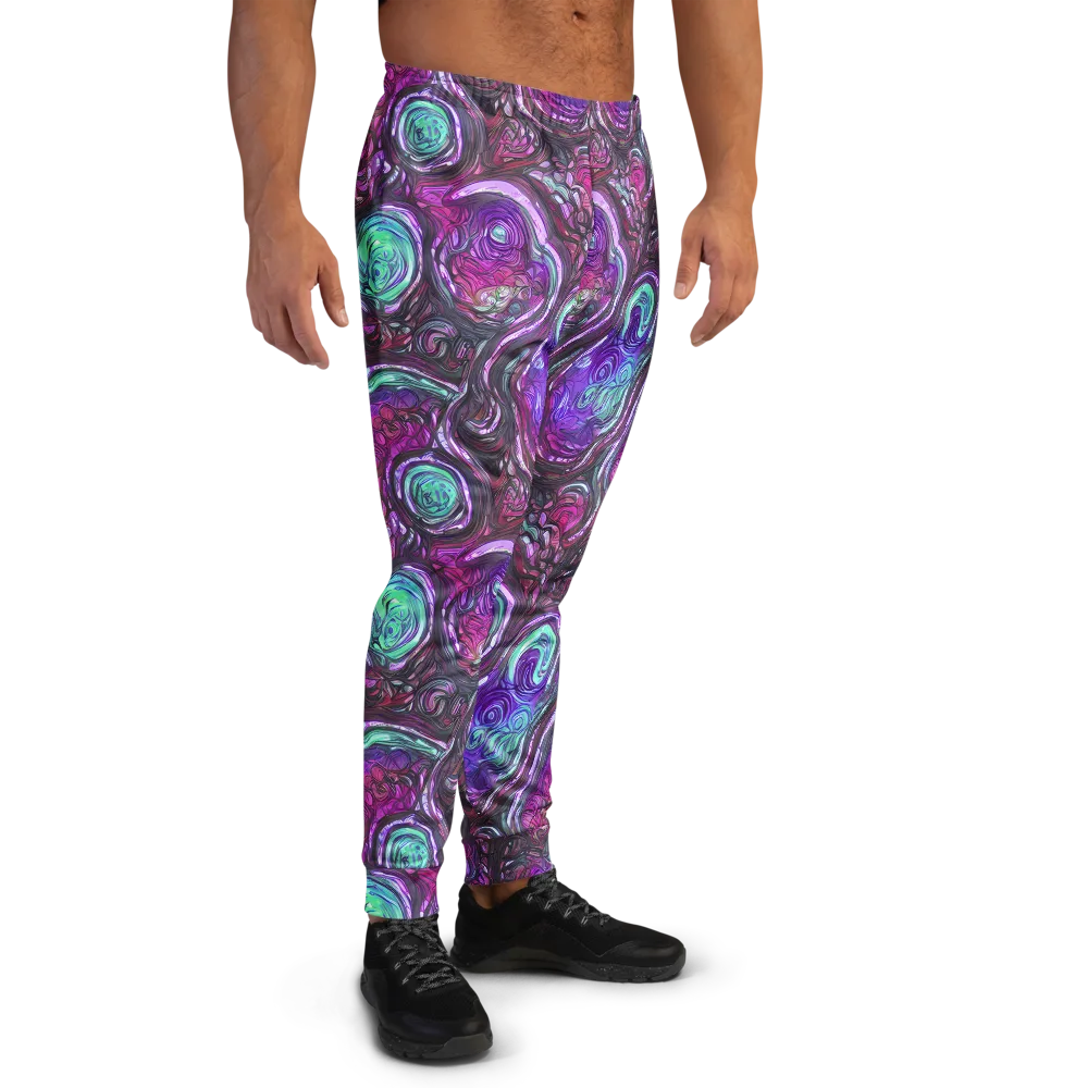 Neon Rosette on Men's Joggers — Right