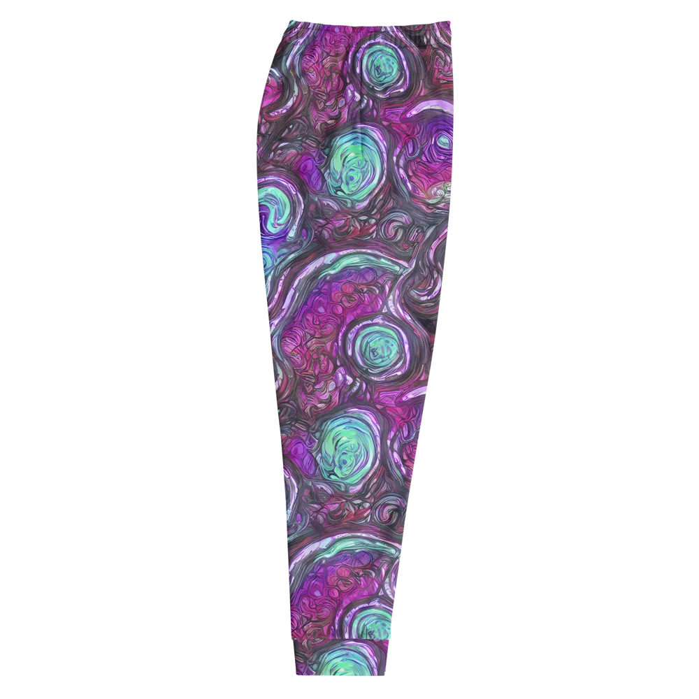 Neon Rosette on Men's Joggers — Right