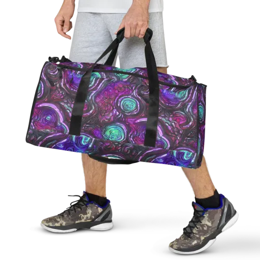 Neon Rosette on a Duffle Bag