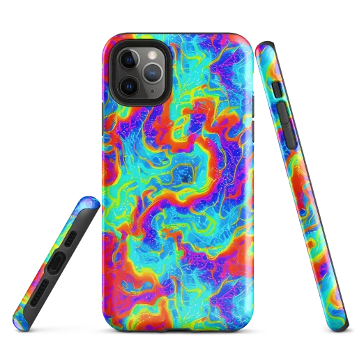 Tangerine Labyrinth on a Tough Case for iPhone®