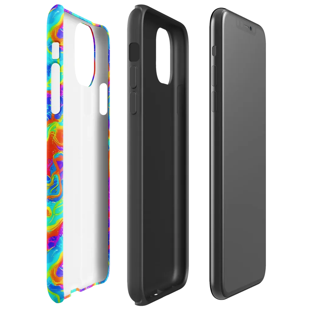 Tangerine Labyrinth on Tough Case for iPhone® — Right