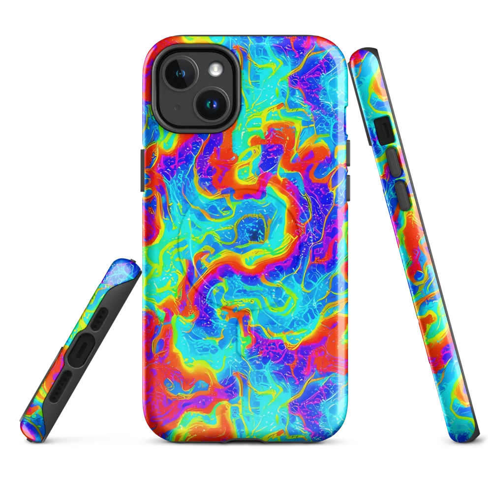 Tangerine Labyrinth on MagSafe Tough Case for iPhone® — Front