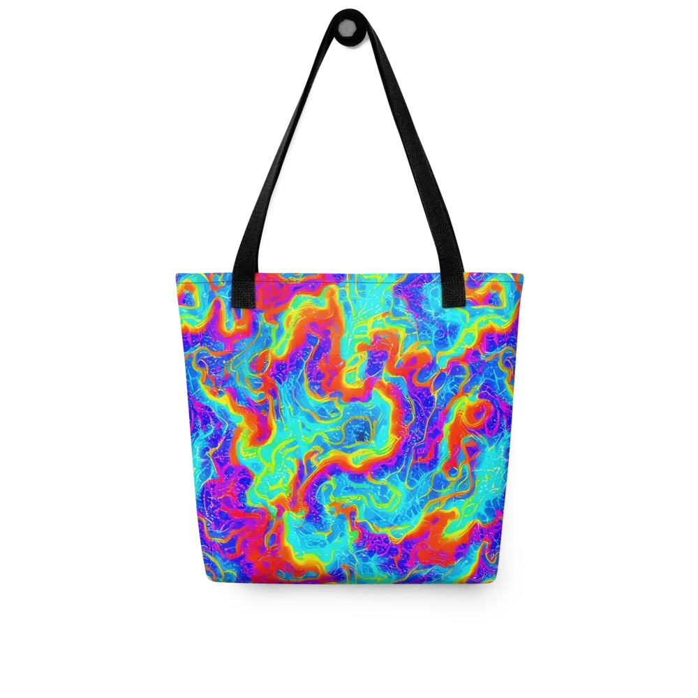 Tangerine Labyrinth on Tote Bag — Front