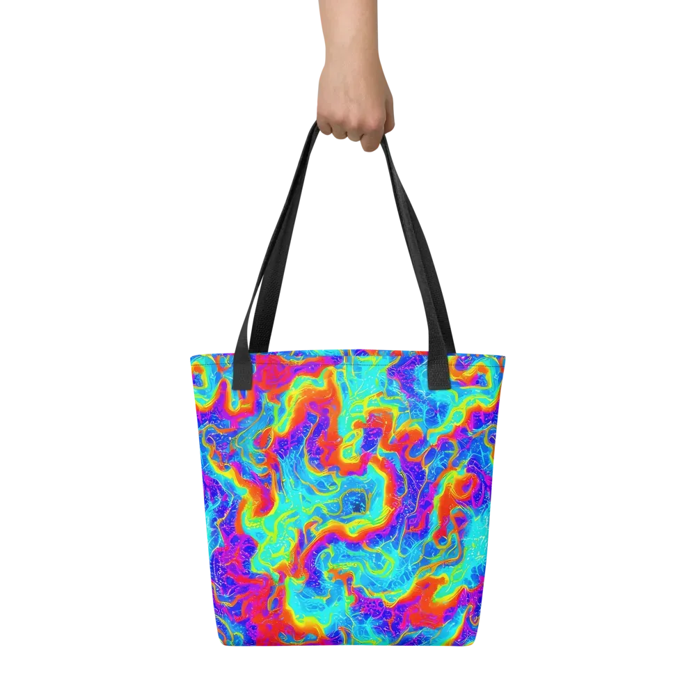 Tangerine Labyrinth on Tote Bag — Front