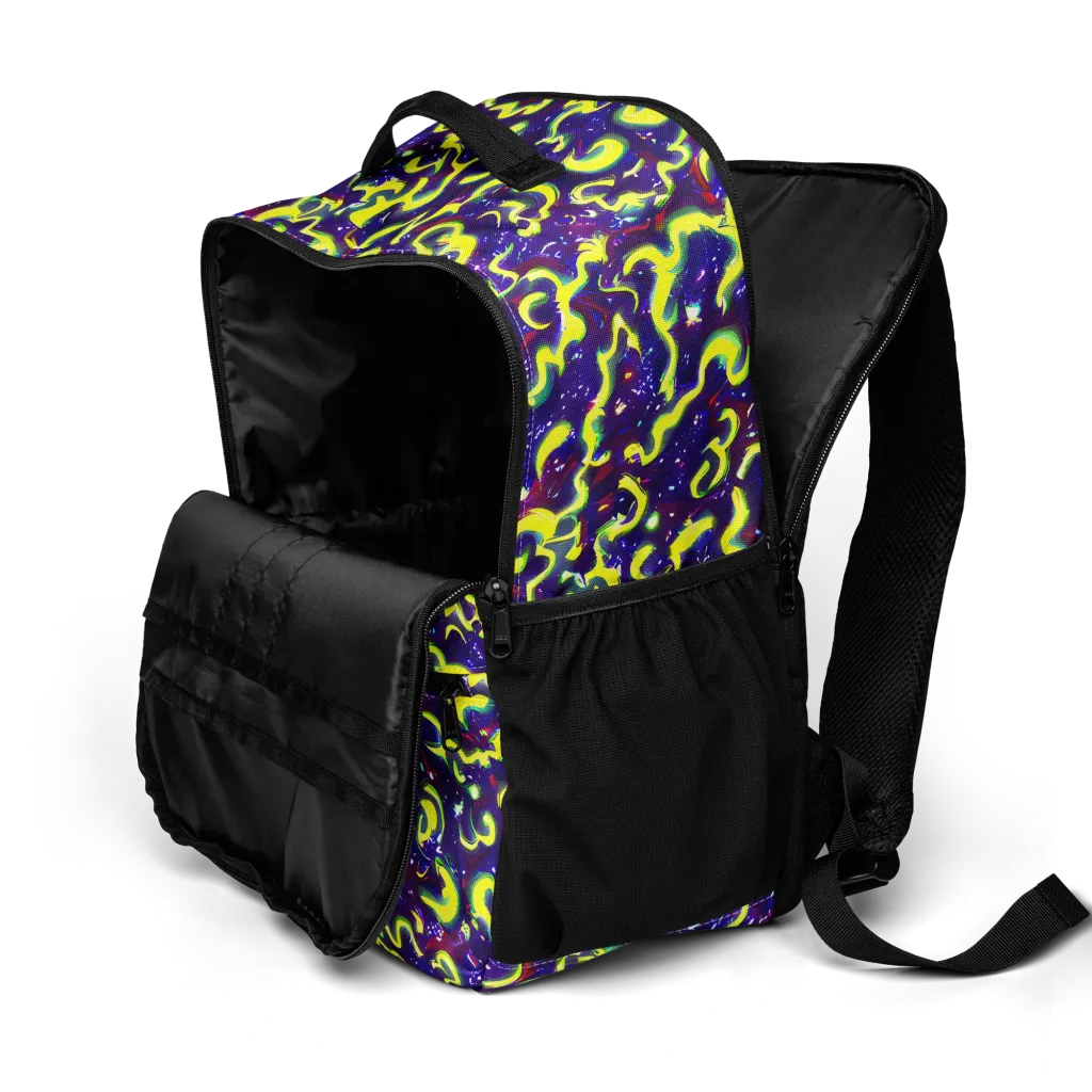 Ultraviolet Vortex on Utility Backpack — Product details 2