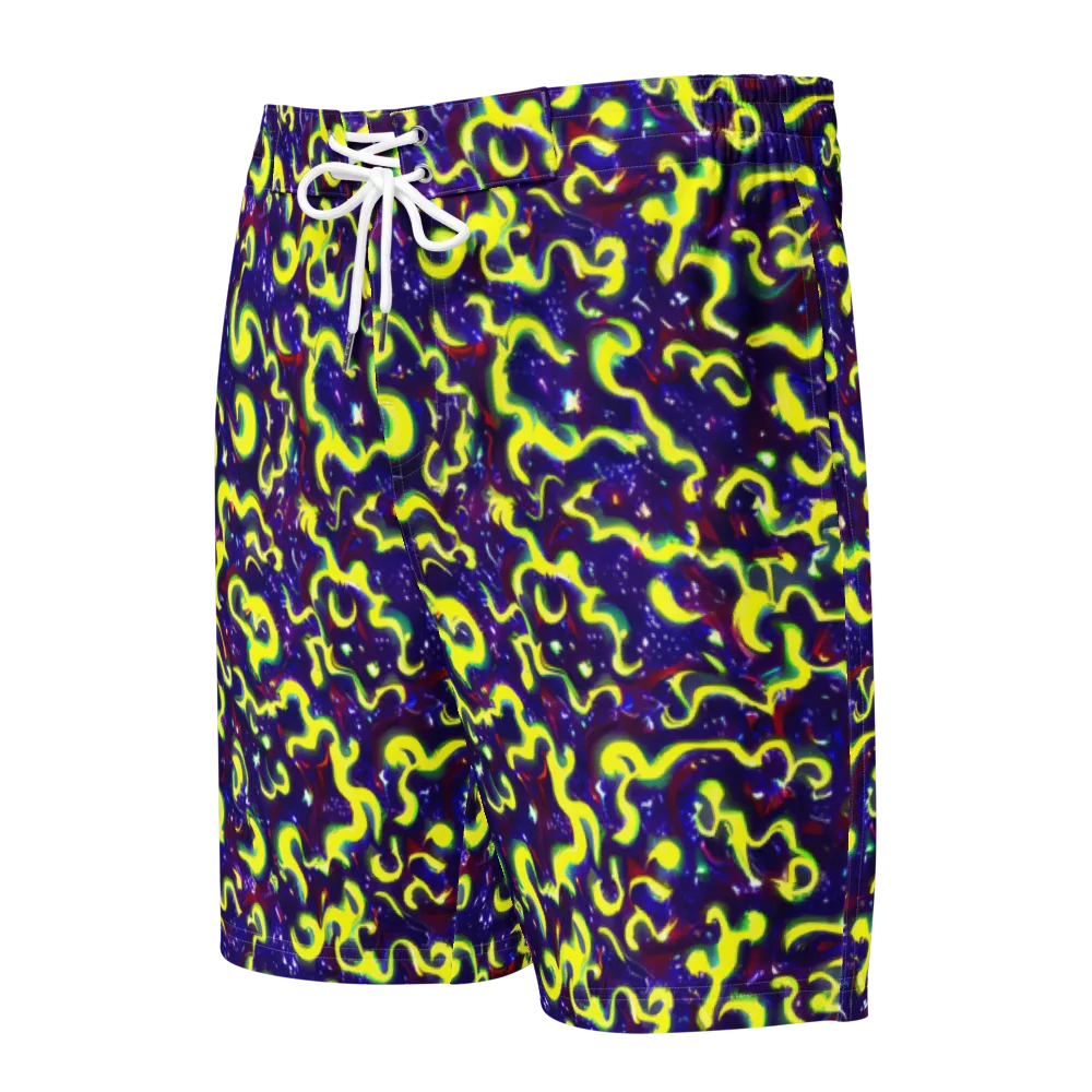 Ultraviolet Vortex on Men's Board Shorts — Front