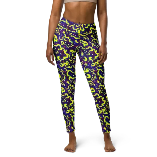Ultraviolet Vortex on a Yoga Leggings