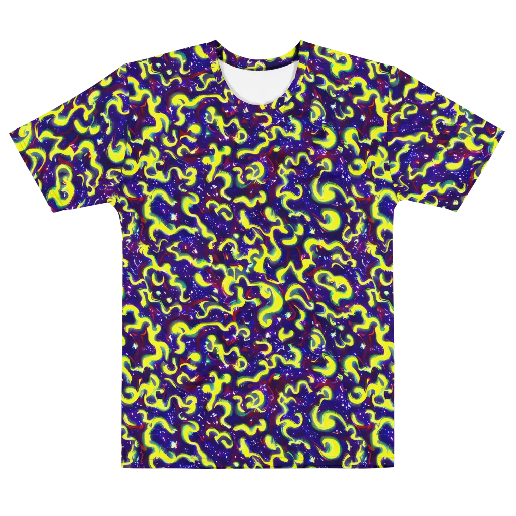 Ultraviolet Vortex on Men's Cotton Crew Neck T-Shirt — Front