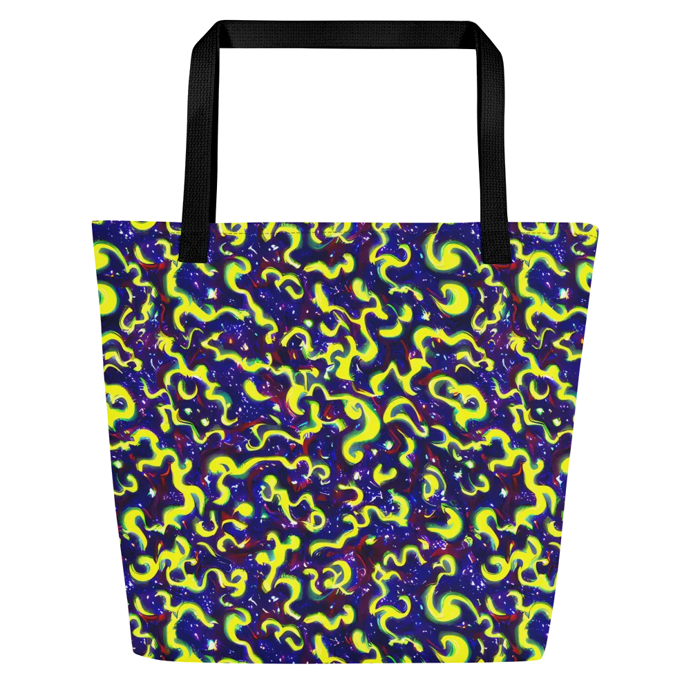 Ultraviolet Vortex on Large Tote Bag W/ Pocket — Front
