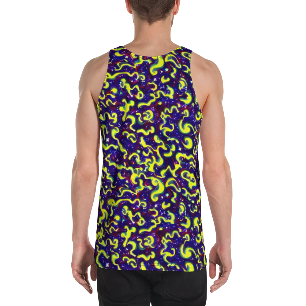 Ultraviolet Vortex on Men's Tank Top — Back