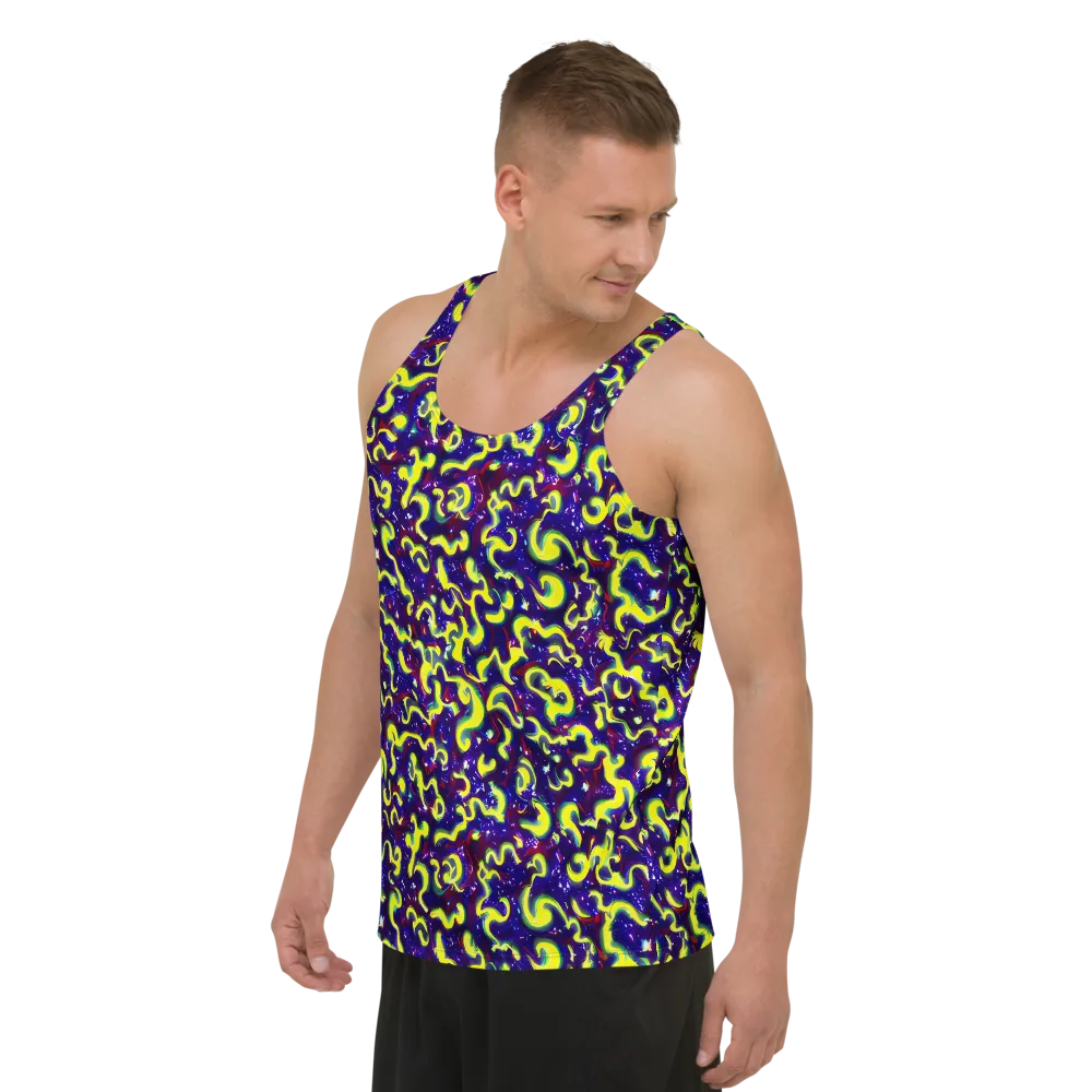 Ultraviolet Vortex on Men's Tank Top — Left Front