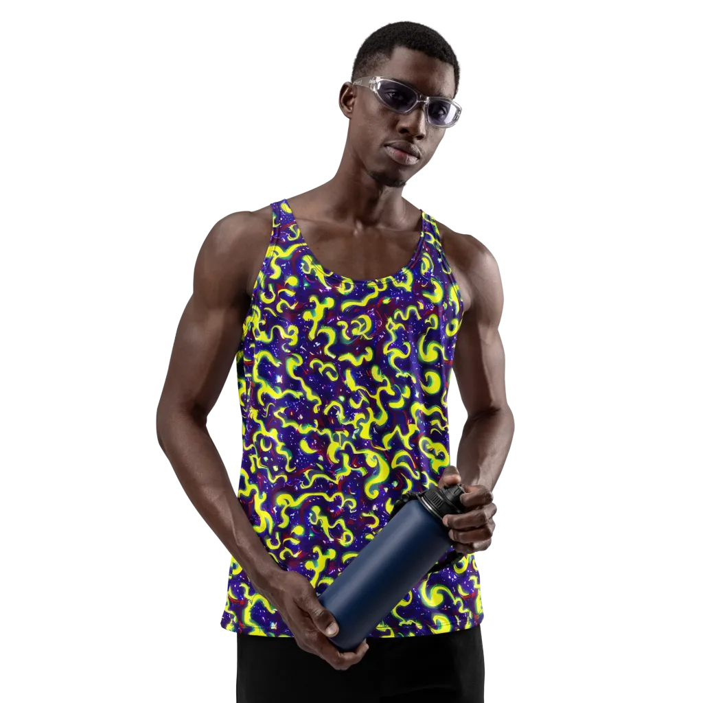 Ultraviolet Vortex on Men's Tank Top — Front