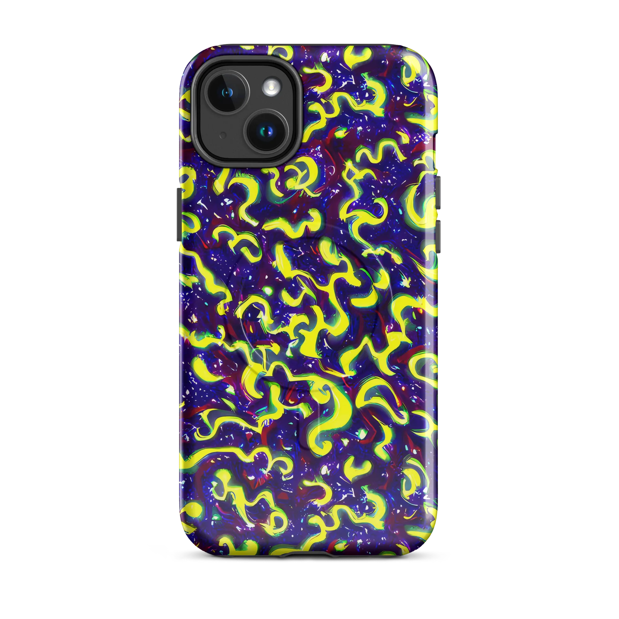 Ultraviolet Vortex on MagSafe Tough Case for iPhone® — Front