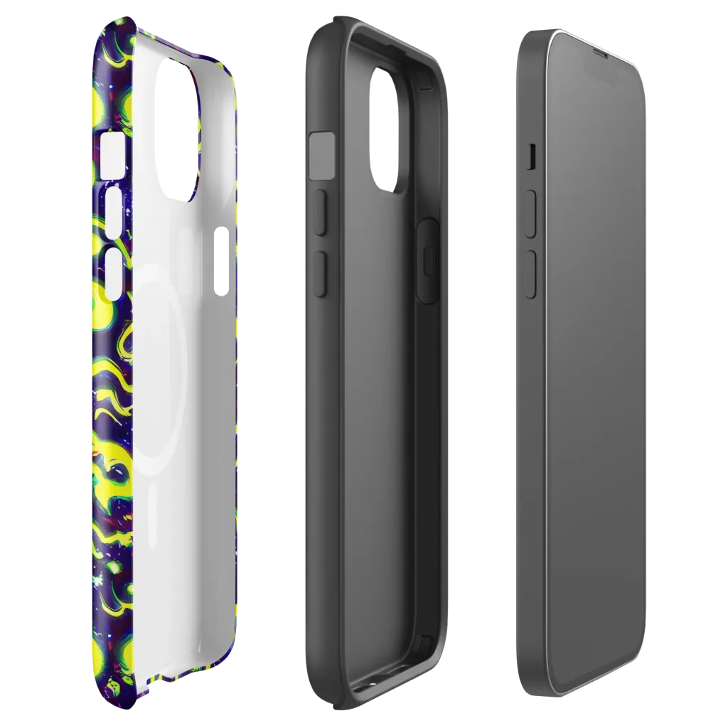 Ultraviolet Vortex on MagSafe Tough Case for iPhone® — Front