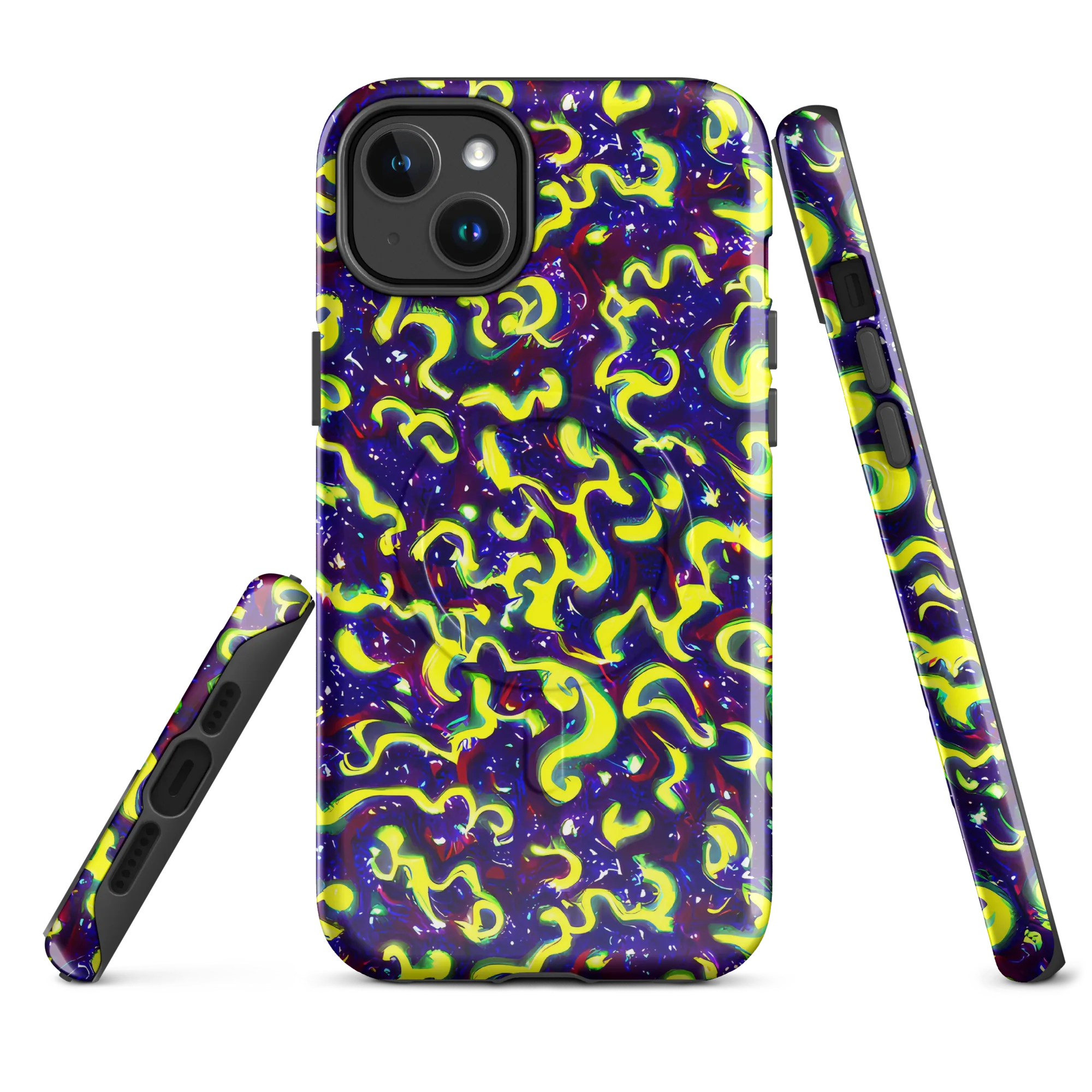 Ultraviolet Vortex on MagSafe Tough Case for iPhone® — Front
