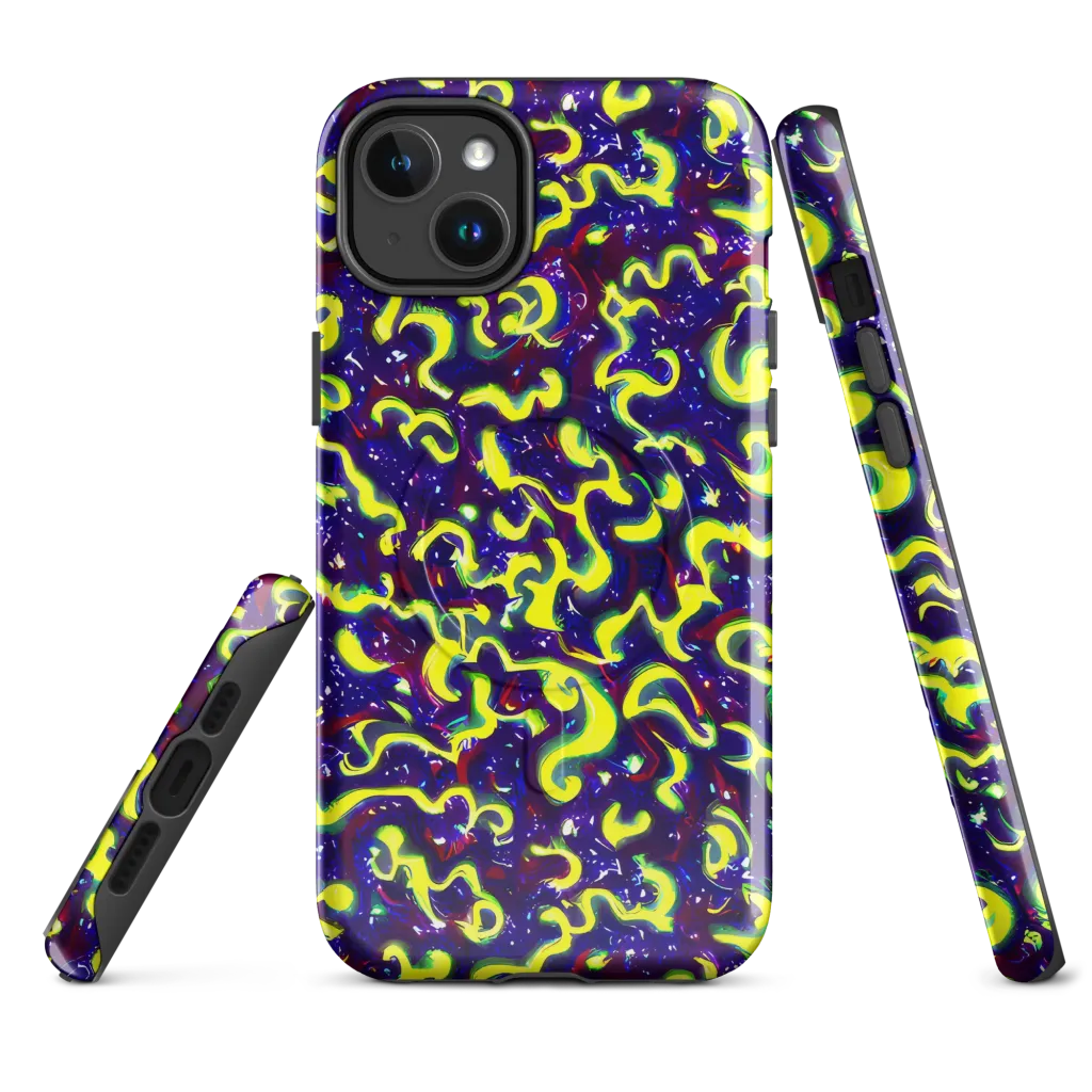 Ultraviolet Vortex on MagSafe Tough Case for iPhone® — Front