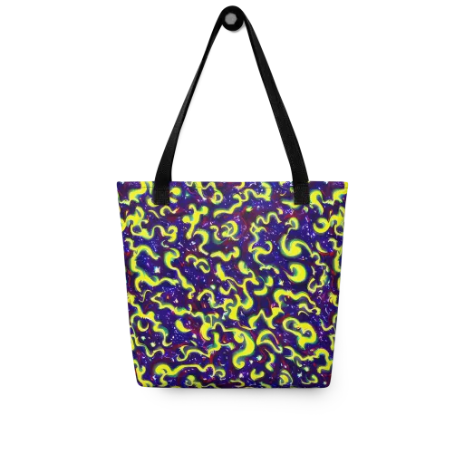 Ultraviolet Vortex on a Tote Bag