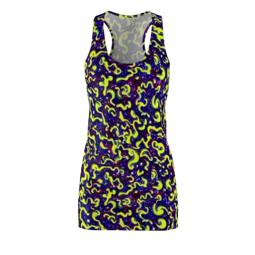 Ultraviolet Vortex on a Racerback Dress