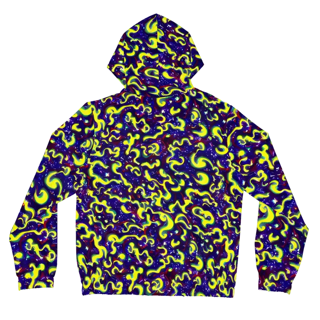 Ultraviolet Vortex on Women's Full-Zip Hoodie — Back