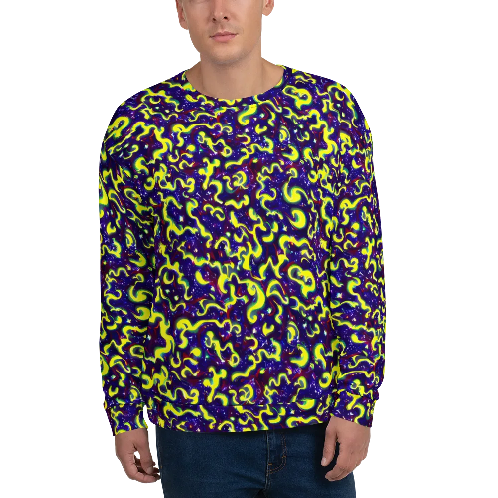 Ultraviolet Vortex on Sweatshirt — Front