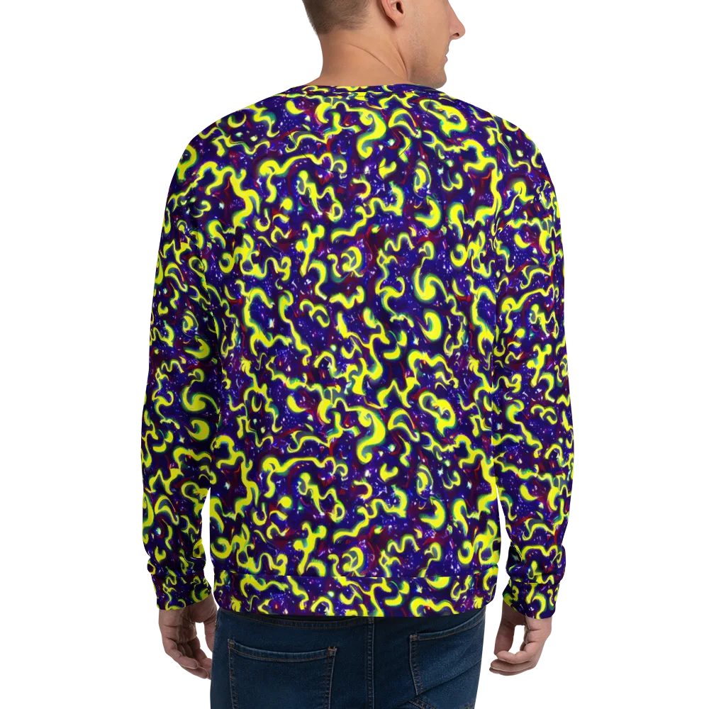 Ultraviolet Vortex on Sweatshirt — Back