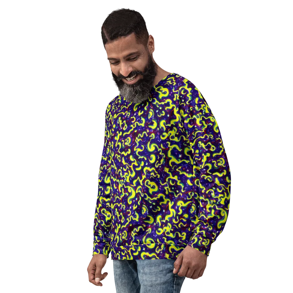 Ultraviolet Vortex on Sweatshirt — Left Front