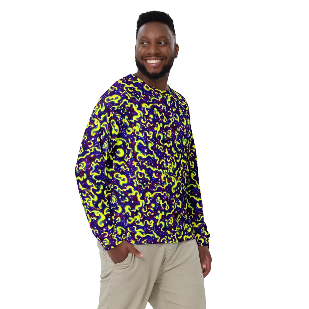 Ultraviolet Vortex on Sweatshirt — Front