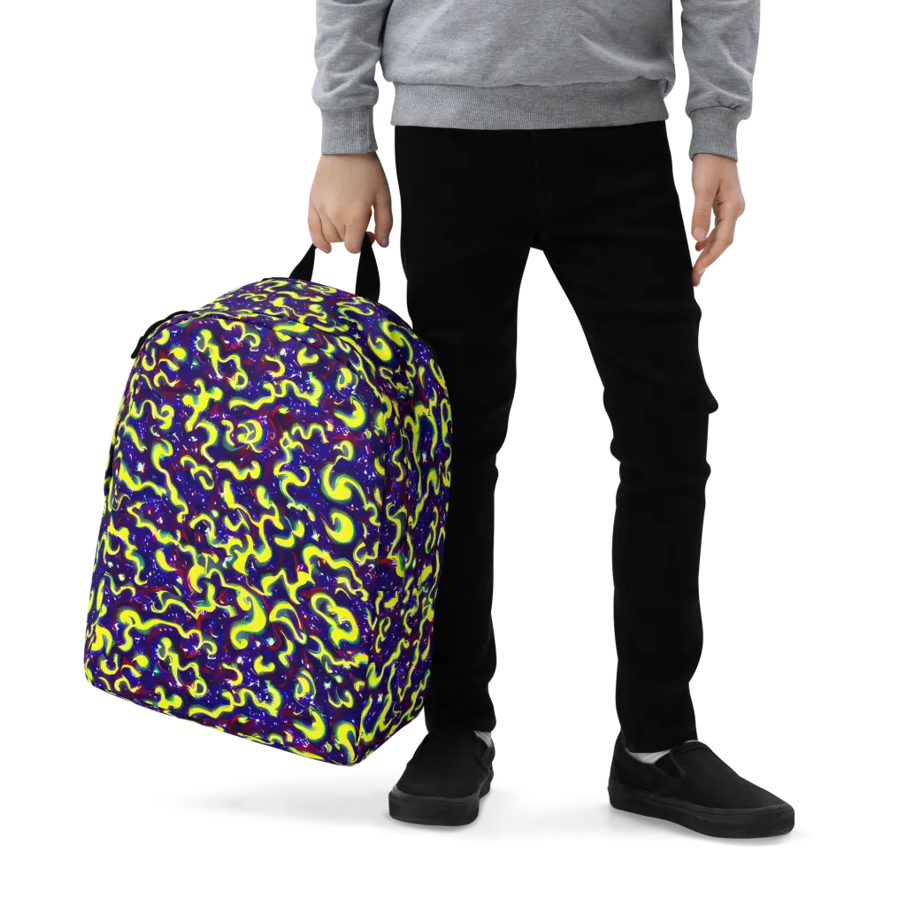 Ultraviolet Vortex on Minimalist Backpack — Zoomed-in
