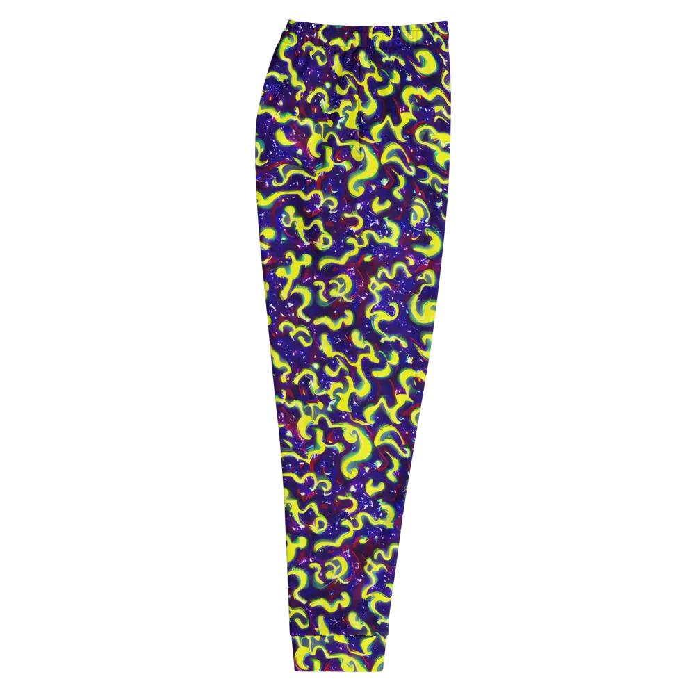 Ultraviolet Vortex on Men's Joggers — Right