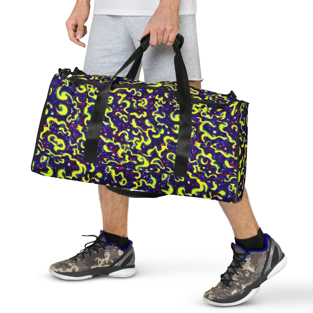 Ultraviolet Vortex on Duffle Bag — Front