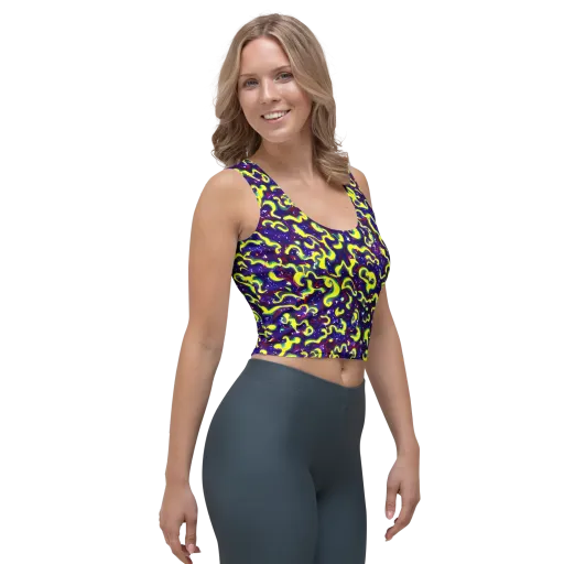 Ultraviolet Vortex on a Crop Top