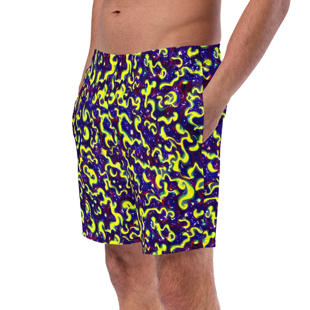 Ultraviolet Vortex on Swim Trunks — Left Front
