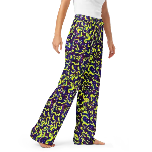 Ultraviolet Vortex on a Women's Pajama Pants