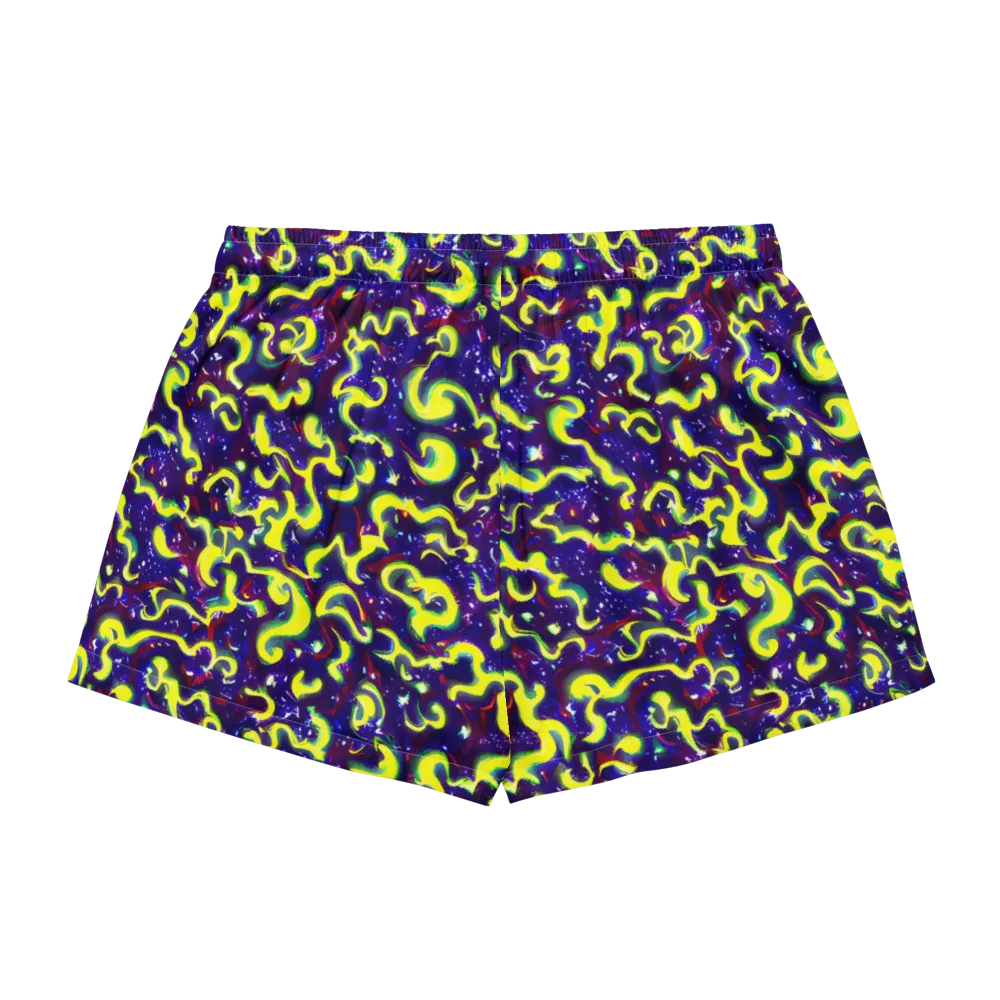 Ultraviolet Vortex on Women's Pajama Shorts — Back