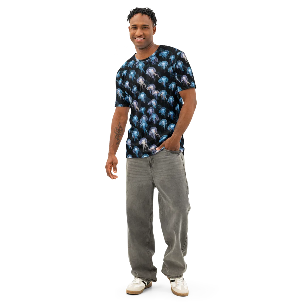 Deep-sea Reverie on Men's Cotton Crew Neck T-Shirt — Front