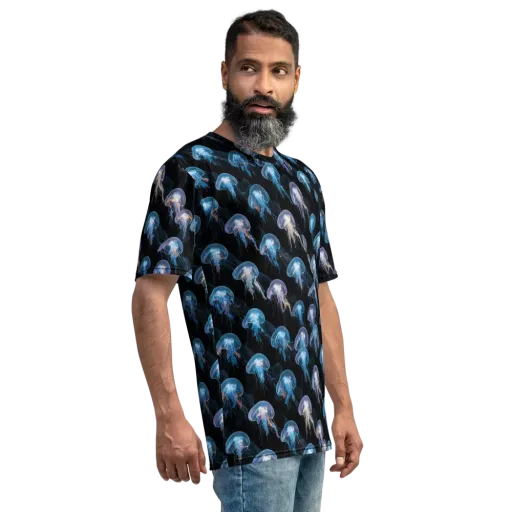 Deep-sea Reverie on a Men's Crew Neck T-Shirt
